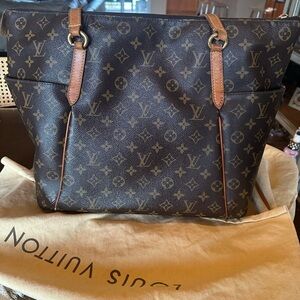 Louis Vuitton Brown Monogram Tote Bag